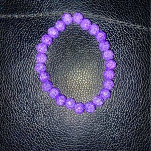 MISTY LIGHT PURPLE BEADED BRACELET